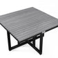 Eco Cross Coffee Table Set with 4 stools