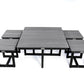 Eco Cross Coffee Table Set with 4 stools