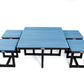 Eco Cross Coffee Table Set with 4 stools