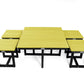 Eco Cross Coffee Table Set with 4 stools