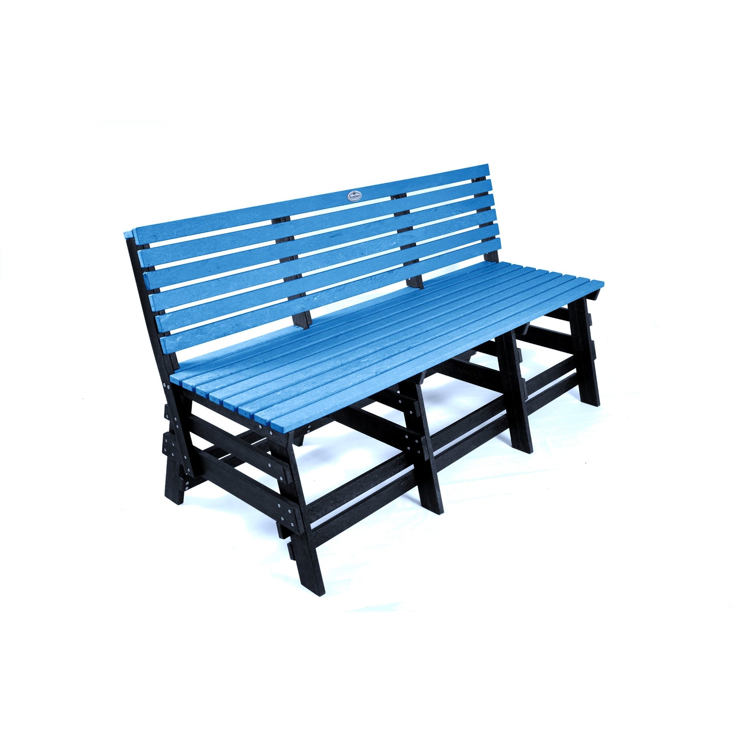 Eco 3 seater bench with backrest