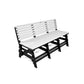 Eco 3 seater bench with backrest