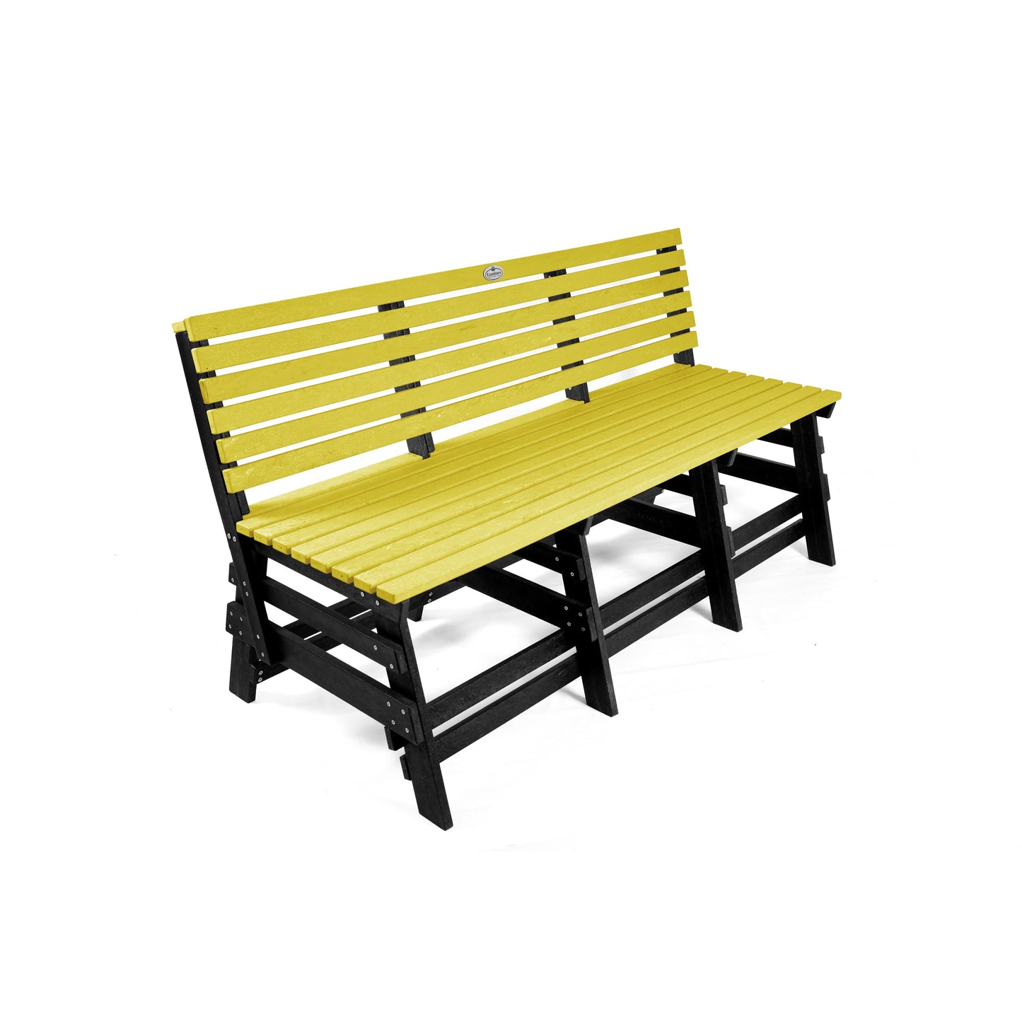 Eco 3 seater bench with backrest
